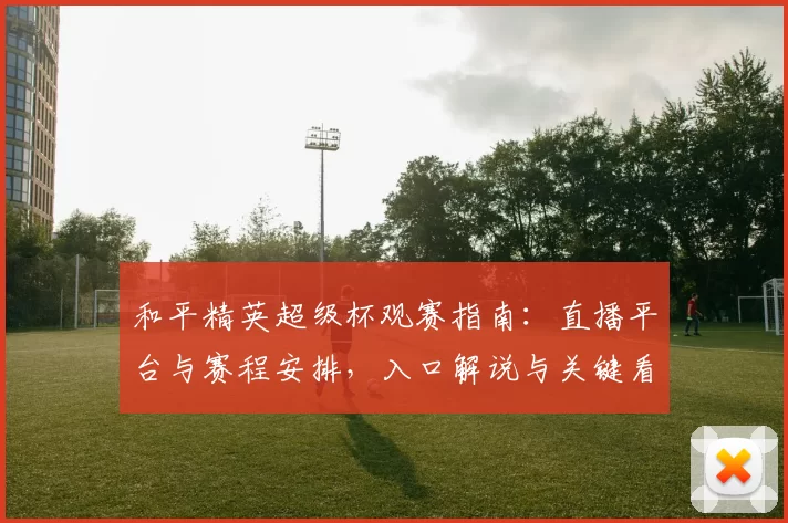 和平精英超级杯观赛指南：直播平台与赛程安排，入口解说与关键看点一览