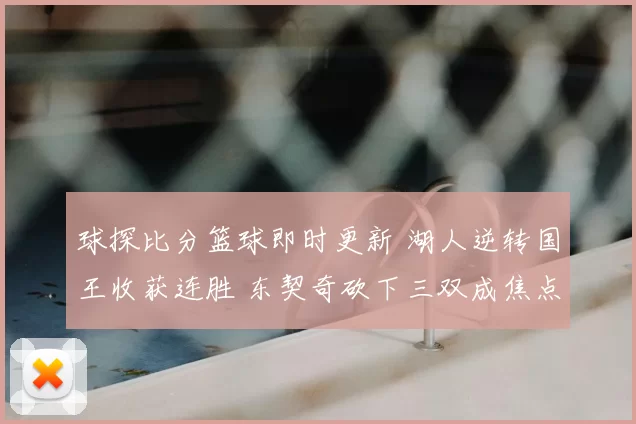 球探比分篮球即时更新 湖人逆转国王收获连胜 东契奇砍下三双成焦点